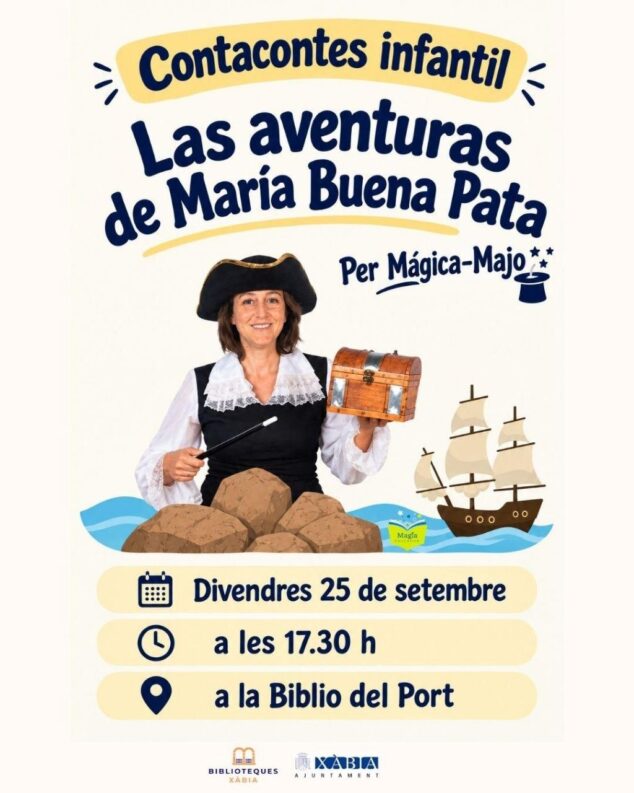 Imagen: Cuentacuentos en la Bilioteca del Port de Xàbia