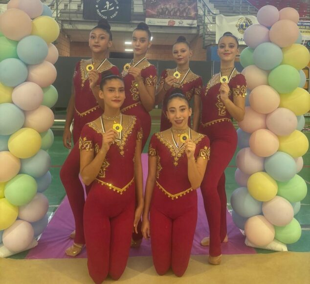 Imagen: Gimnastas del CD Montgó