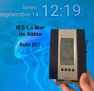 Medición de temperatura en las aulas del IES La Mar de Xàbia
