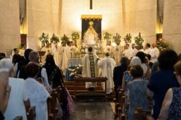 Misa en honor a la Virgen de Loreto