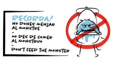 No des comida al monstruo