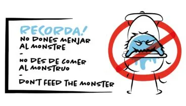 No des comida al monstruo