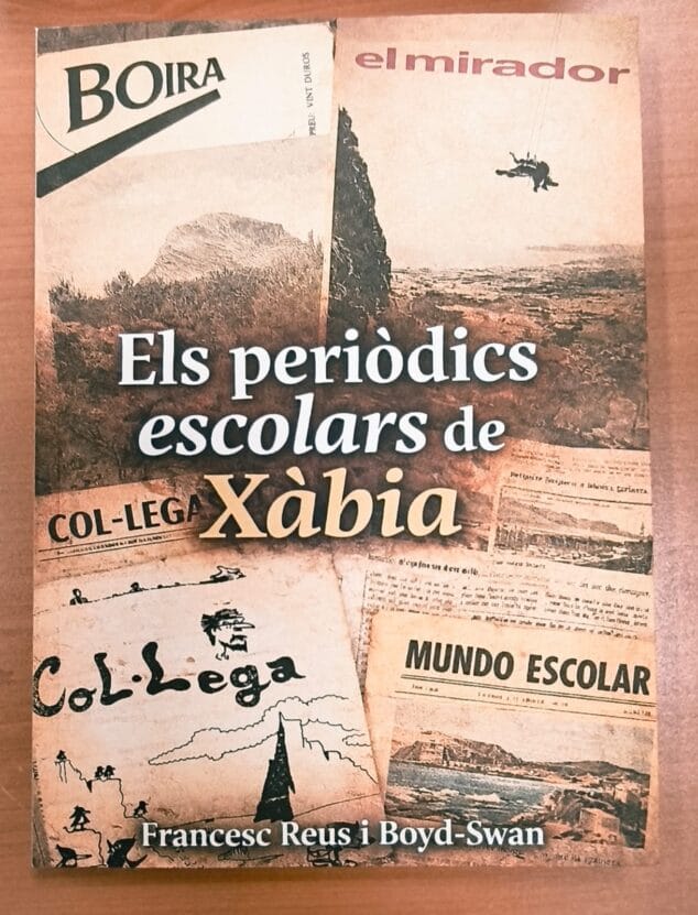 Imagen: Portada del libro de Francisco Reus de los periódicos escolares de Xàbia