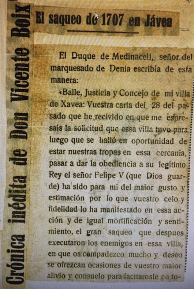 Imagen: Recorte de prensa sobre el saqueo donde indica el autor | Foto AMX