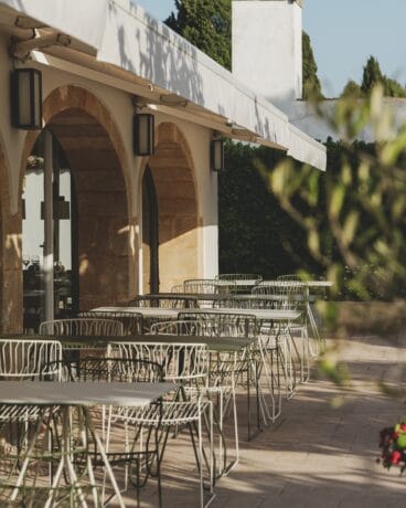 Una agradable terraza