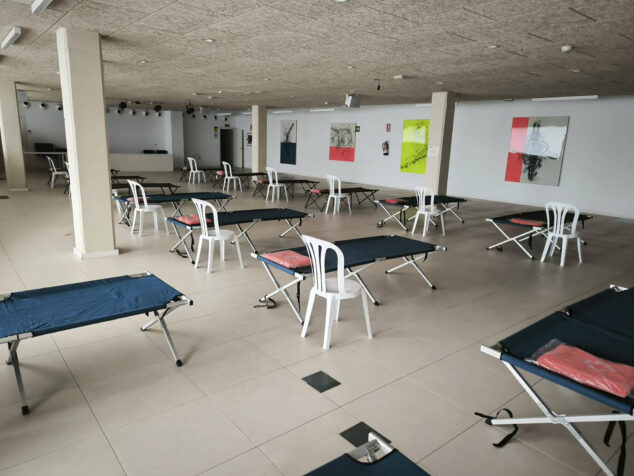 Imagen: Albergue habilitado en Xàbia