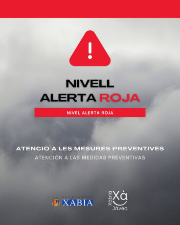 Alerta roja – Ayuntamiento de Xàbia