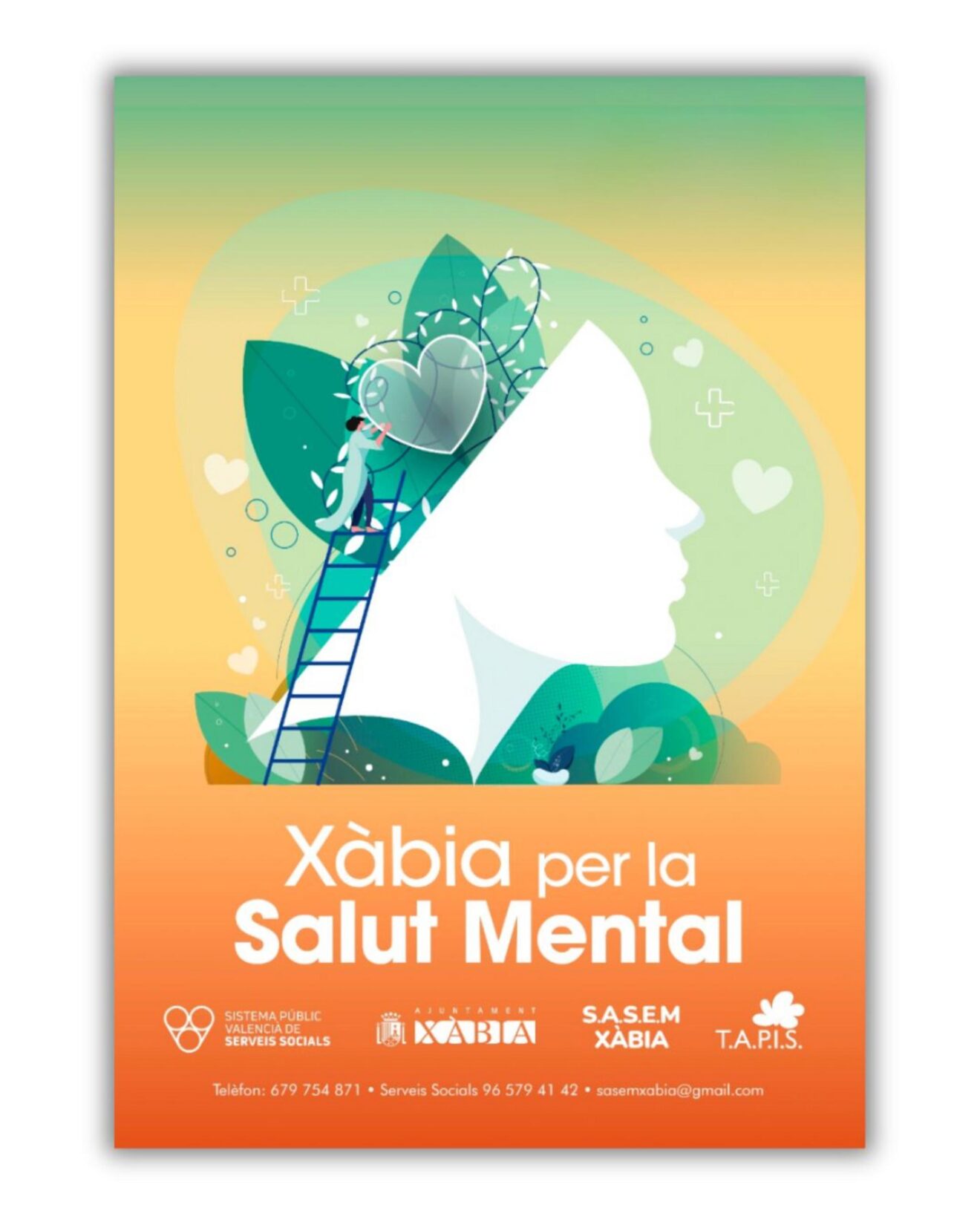 Cartel de la campaña 'Xàbia per la Salut Mental'