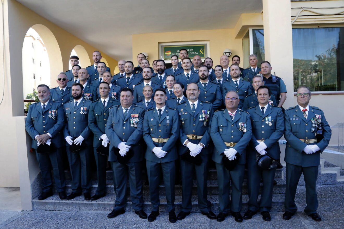 Celebración de la patrona de la Guardia Civil en el patio del cuartel de Xàbia (48)