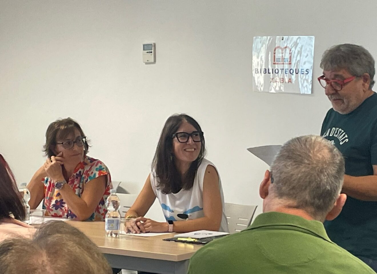 Encarna Roselló y Maria Puig durante la presentación