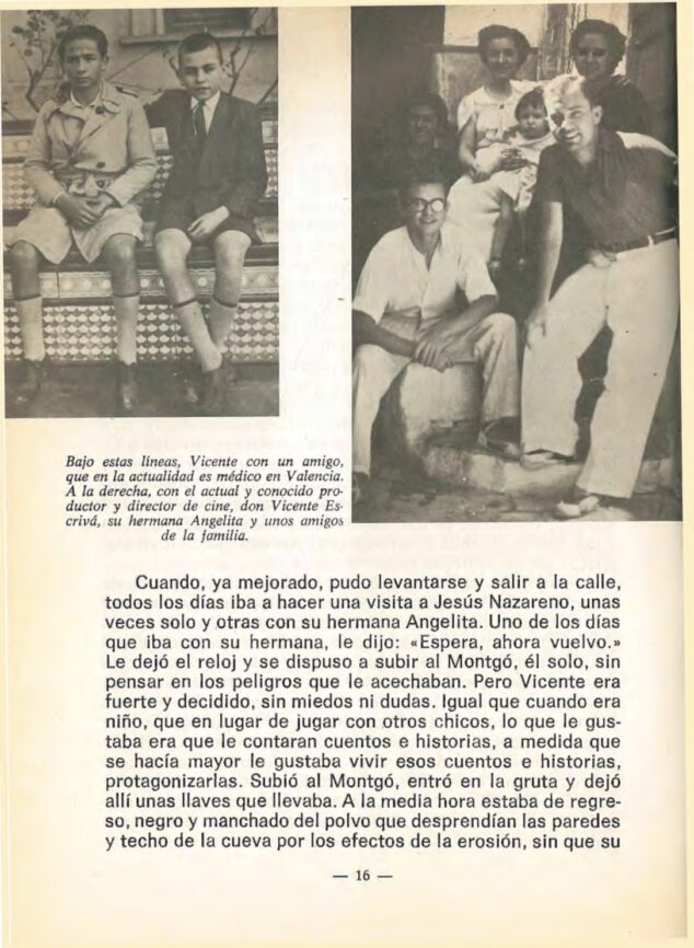 Imagen: Interior del célebre y buscado libro sobre la biografía de Vicente Tena | Archivo particular
