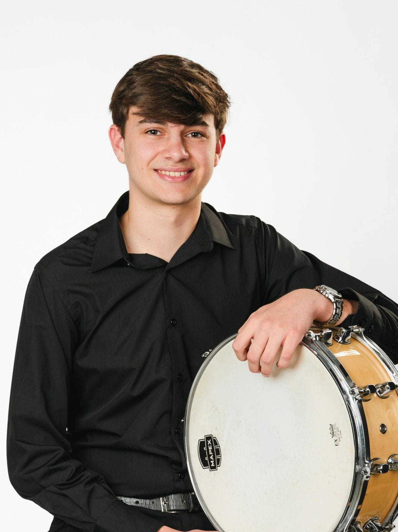 Joan Fernández, estudiante de percusión del Conservatorio de Xàbia