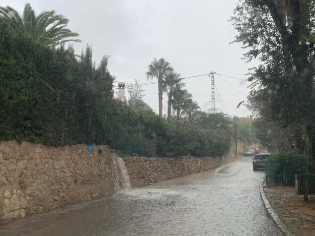 Imagen: Lluvia en Xàbia (archivo)