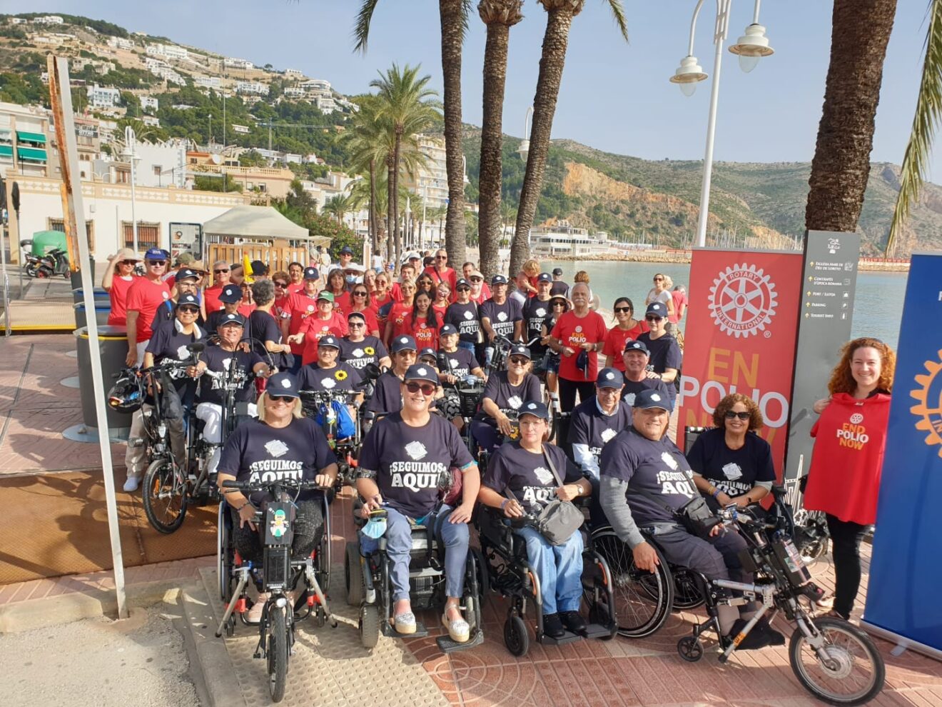 Marcha solidaria contra la polio