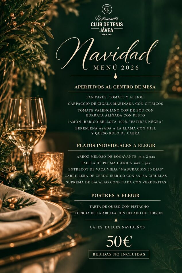 Imagen: Menú Navidad 2026