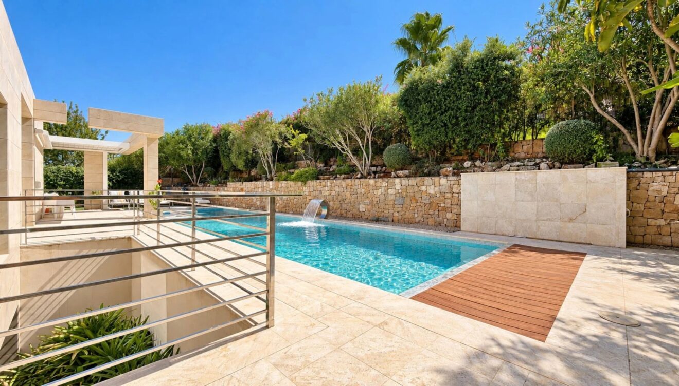Piscina exterior climatizada