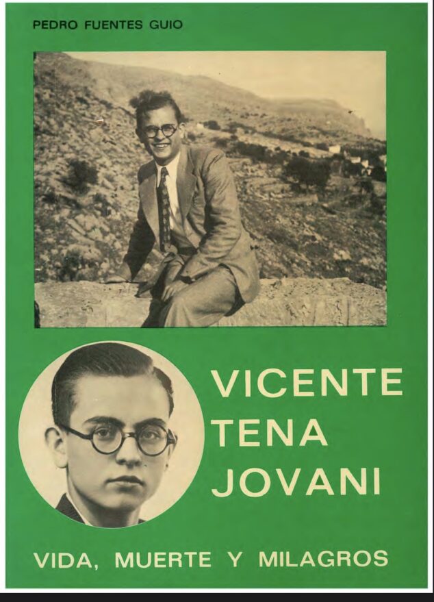 Imagen: Portada del célebre y buscado libro sobre la biografía de Vicente Tena | Archivo particular