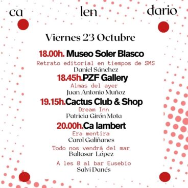 Programación de la inauguración de Ojos Rojos