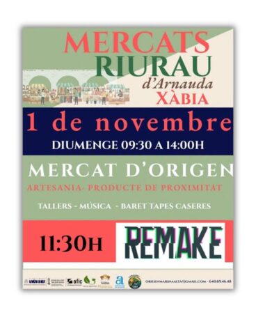 Programación Mercat del Riurau 1 noviembre