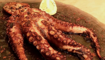 Pulpo a la brasa en Xàbia