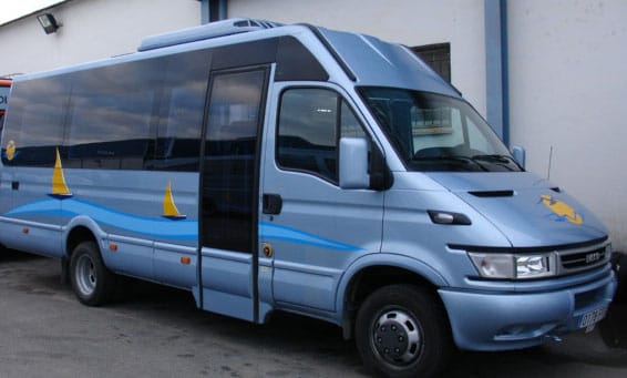 Imagen: Uno de los autobuses urbanos de Xàbia